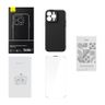 Magnetyczne etui Baseus Synthetic Fiber Series do iPhone 14 Pro (czarne) +szkło hartowane +zestaw czyszczący na NearMe.pl
