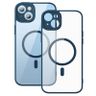Zestaw ochronny Baseus Frame przeźroczyste etui magnetyczne i szkło hartowane do iPhone 14 Plus (niebieski) na NearMe.pl