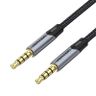 Kabel audio TRRS 3,5mm mini jack Vention BAQHF 1m Szary na NearMe.pl