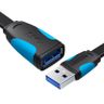 Płaski przedłużacz USB3.0 Vention VAS-A13-B300 3m czarny na NearMe.pl