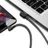 Kabel USB do USB-C kątowy Mcdodo CA-5281 LED, 1.2m (czarny) na NearMe.pl