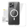 Etui ochronne Baseus Magnetic Crystal Clear do iPhone 11 Pro Max (transparentne) + szkło hartowane + zestaw czyszczący na NearMe.pl