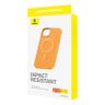 Magnetyczne Etui na telefon iPhone 15 ProMax Baseus Fauxther Series (Pomarańczowe) na NearMe.pl