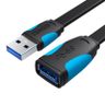 Płaski przedłużacz USB3.0 Vention VAS-A13-B300 3m czarny na NearMe.pl