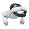 Wygodny pasek na głowę ze słuchawkami Kiwi Design QA01 do Meta Quest 2 biały na NearMe.pl