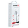 SWISSTEN Kabel w oplocie AUX Audio 3,5 mm Jack - 3,5 mm Jack 1,5 M czarny na NearMe.pl