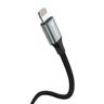 SWISSTEN TEXTILE II Kabel w oplocie USB-C / Lightning 3A 30W 1,5m czarny na NearMe.pl