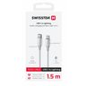 SWISSTEN TEXTILE II Kabel w oplocie USB-C / Lightning 3A 30W 1,5m biały na NearMe.pl