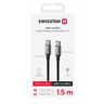 SWISSTEN TEXTILE II Kabel w oplocie USB-C / USB-C 3A 60W 1,5m czarny na NearMe.pl