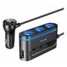 SWISSTEN Ładowarka Samochodowa + 3x gniazdo zapalniczki + 2 x USB-C PD 30W + USB 3.0 kabel 1m 108W - 216W czarna na NearMe.pl