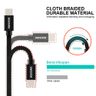 SWISSTEN Kabel w oplocie USB-C / USB-C 1,2 M czarny na NearMe.pl