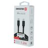 SWISSTEN Kabel w oplocie USB-C / Lightning MFI 1,2 M czarny na NearMe.pl