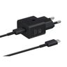 EP-T2510EBE + EP-DN980BBE Samsung USB-C 25W Travel Charger + USB-C Data Cable Black (OOB Bulk) na NearMe.pl