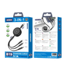 JELLICO kabel - B19 USB / USB-C + Lightning + microUSB 3,1A zwijany 1,2m czarny na NearMe.pl