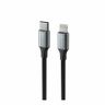 SWISSTEN TEXTILE II Kabel w oplocie USB-C / Lightning 3A 30W 1,5m czarny na NearMe.pl
