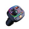 SWISSTEN Transmiter FM RGB / Ładowarka Samochodowa USB + USB-C czarny na NearMe.pl