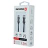 SWISSTEN Kabel w oplocie USB-C / USB-C 1,2 M czarny na NearMe.pl