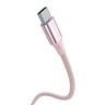 SWISSTEN TEXTILE II Kabel w oplocie USB-C / USB-C 3A 60W 1,5m różowy na NearMe.pl