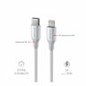 SWISSTEN TEXTILE II Kabel w oplocie USB-C / Lightning 3A 30W 1,5m biały na NearMe.pl