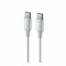 SWISSTEN TEXTILE II Kabel w oplocie USB-C / USB-C 3A 60W 1,5m biały na NearMe.pl