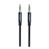 SWISSTEN Kabel w oplocie AUX Audio 3,5 mm Jack - 3,5 mm Jack 1,5 M czarny na NearMe.pl