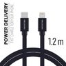 SWISSTEN Kabel w oplocie USB-C / Lightning 1,2 M czarny na NearMe.pl