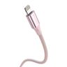 SWISSTEN TEXTILE II Kabel w oplocie USB-C / Lightning 3A 30W 1,5m różowy na NearMe.pl