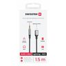 SWISSTEN Kabel w oplocie AUX Audio Adapter Lightning - 3,5 mm Jack 1,5 M czarny na NearMe.pl