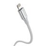 SWISSTEN TEXTILE II Kabel w oplocie USB-C / Lightning 3A 30W 1,5m biały na NearMe.pl