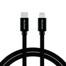 SWISSTEN Kabel w oplocie USB-C / Lightning MFI 1,2 M czarny na NearMe.pl