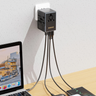 Ładowarka / Adapter podróżny Dudao A65Pro 65W EU / US / JP / AUS / UK 2x USB-C 2x USB-A - czarny na NearMe.pl