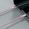 SWISSTEN TEXTILE II Kabel w oplocie USB-C / Lightning 3A 30W 1,5m różowy na NearMe.pl