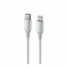 SWISSTEN TEXTILE II Kabel w oplocie USB-C / Lightning 3A 30W 1,5m biały na NearMe.pl