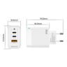 JELLICO ładowarka sieciowa - C79 GaN PD 65W 2x USB-C + 1x USB QC3.0 biała na NearMe.pl