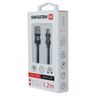 SWISSTEN TEXTILE Kabel w oplocie USB / MicroUSB 1,2 M czarny na NearMe.pl