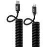 Silver Monkey Kabel sprężynowy USB-C - Lightning MFI 1m Czarny na NearMe.pl