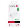 SWISSTEN Ładowarka Sieciowa Adapter USB + USB-C 12W biała na NearMe.pl