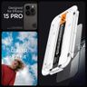 SZKŁO HARTOWANE SPIGEN GLAS.TR ”EZ FIT” FC 2-PACK IPHONE 15 PRO BLACK na NearMe.pl