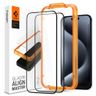 SZKŁO HARTOWANE SPIGEN ALM GLASS FC 2-PACK IPHONE 15 PRO BLACK na NearMe.pl