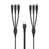 XO KABEL NB196 6w1 USB-C/LIGHTNIGN/MICRO czarny 1,2m + 2,5m na NearMe.pl