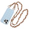 Uniwersalna smycz na szyję do telefonu / na ramię Pearl-08, BROWN / BRĄZOWY na NearMe.pl