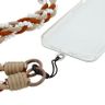 Uniwersalna smycz na szyję do telefonu / na ramię Pearl-08, BROWN / BRĄZOWY na NearMe.pl