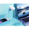 Ładowarka sieciowa KIDDY SERIES 65W RP-U125 USB/USB-C WHITE na NearMe.pl