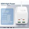Ładowarka sieciowa REMAX GAN POWER STRIP 65W RP-U157 2xUSB+2xUSB-C 1.5M WHITE na NearMe.pl