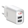 XO ładowarka sieciowa L95 2xUSB 2,4A BIAŁA Z WYŚWIETLACZEM na NearMe.pl