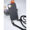 Uniwersalna smycz do telefonu / na ramię Hook-07, BLACK / CZARNY na NearMe.pl