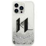 KARL LAGERFELD futerał do IPHONE 14 Pro KLHCP14LLBKLCS (Liguid Glitter Big KL Logo) srebrny na NearMe.pl