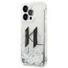 KARL LAGERFELD futerał do IPHONE 14 Pro KLHCP14LLBKLCS (Liguid Glitter Big KL Logo) srebrny na NearMe.pl