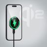 Ładowarka indukcyjna Forcell F-Energy Smart Charge USB C Qi2 15W zgodna z MagSafe z odpinanym kablem 1,5 m srebrna na NearMe.pl