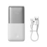 BASEUS powerbank 10000 mAh + kabel USB A do Typ C PD QC3.0 3A 20W PPBD040202 biały na NearMe.pl